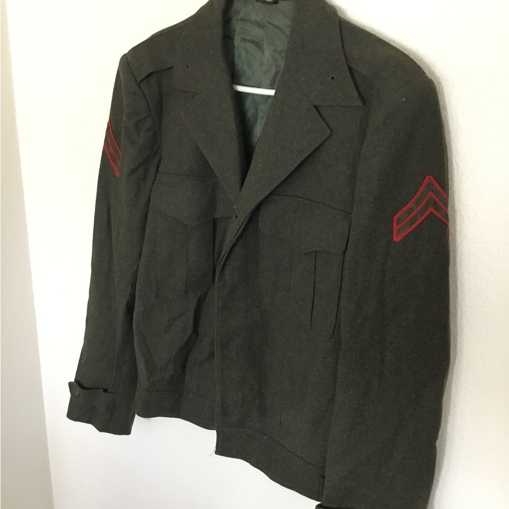 Marine Corps pre 1958 dress green Ike jacket size 40 long
